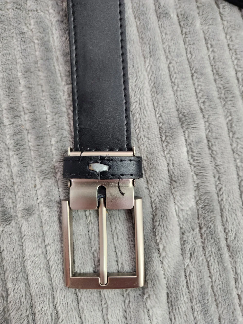 Oobe Black Unisex  black Leather Barton Belt Size M Approx. 40 in Everyday Use